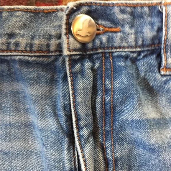 Free People patchwork denim shorts - Picture 4 of 6